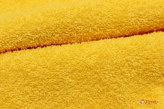 Махровая ткань цв.Ярко-желтый, ш.1.5м, хлопок-100%, 350гр/м.кв