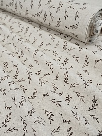 Полулен "Осенние дуновения" (на суровом), ш.1.5м, лен-30%, хлопок-70%, 147гр/м.кв