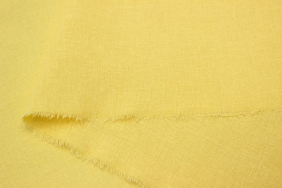 Полулен с умягчением цв.Банановый, СОРТ2, ш.1.5м, лен-30%, хлопок-70%, 140гр/м.кв