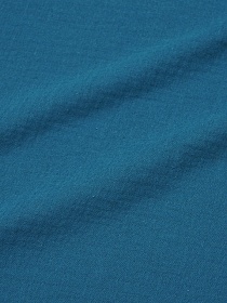 Муслин двухслойный с эффектом жатости цв.Петроль, ш.1.4м, хлопок-100%, 110гр/м.кв