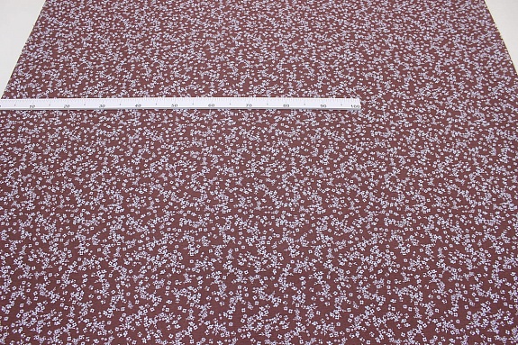 Теплый хлопок "Магдалина" цв.коричнево-бордовый винтаж, ш.1.50м, хлопок-100%, 160гр/м.кв