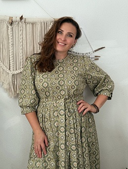 Платье из импортного хлопка "Восточные арабески"