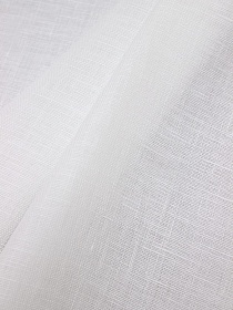 Лен цв.Белый, ш.1.5м, лен-100%, 160гр/м.кв