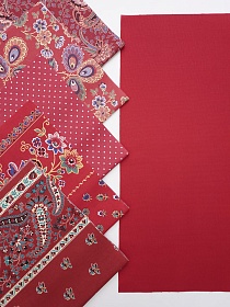 Набор тканей для рукоделия "Аксиния", 45*30 см, 6 шт