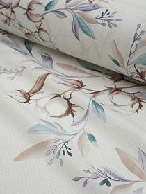 Перкаль "Бутоны хлопка", ш.2.2м, хлопок-100%, 110гр/м.кв