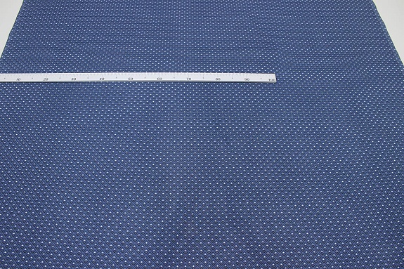 Бязь "Геометрия - уголки" цв.джинсовый, ш.1.5м, хлопок-100%, 120гр/м.кв