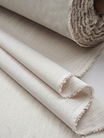 Вареный (стираный) хлопок цв.Св.бежево-молочный меланж, ш.2.5м, хл-100%, 120гр/м.кв