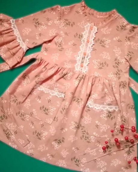 Детские платья из теплого хлопка