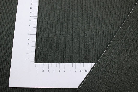Вельвет цв.Темно-серый хаки, ш.1.48м, хлопок-100%, 220гр/м.кв