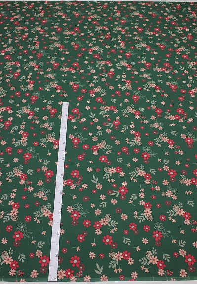 Поплин "Эмилия - цветы", (комп), СОРТ2, ш.2.2м, хлопок-100%, 110гр/м.кв