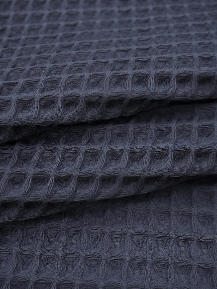 Вафельное премиум-полотно "Бохо" цв.маренго, ш.1.75м, хлопок-100%, 240гр/м.кв