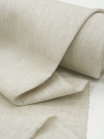Лен постельный цв.Натуральный, ш.1.5м, лен-100%, 180гр/м.кв