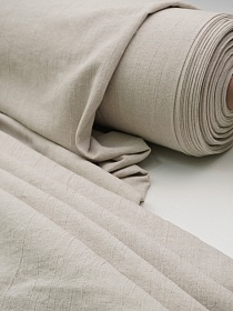 Полулен постельный с эффектом мятости цв.Суровый, ш.2.4м, лен-30%, хлопок-70%, 180гр/м.кв