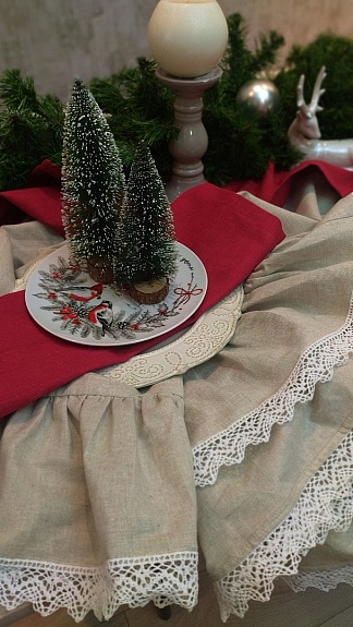 Скатерть для украшения новогоднего стола