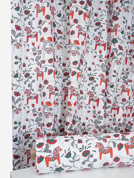 Рогожка "Городецкая лошадка", ш.1.5м, хлопок-100%, 165гр/м.кв