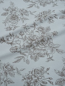 Теплый хлопок "Донна Роза" цв.серый с мятным оттенком, СОРТ2, ш.1.5м, хлопок-100%, 160гр/м.кв