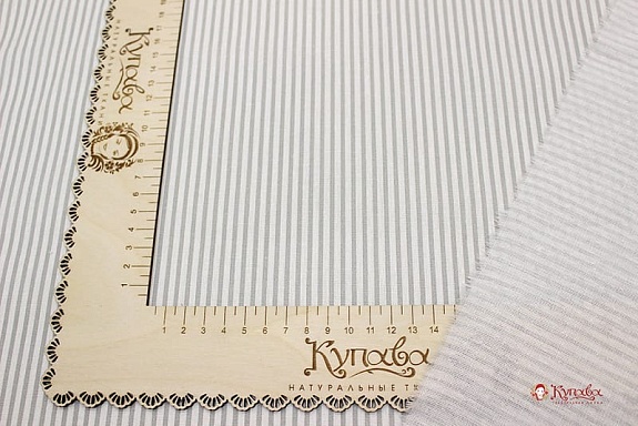 Бязь "Серая полоска", СОРТ2, ш.1.5м, хлопок-100%, 120гр/м.кв