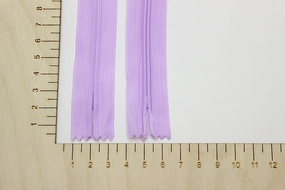 Молния потайная н/р цв.сиренево-лавандовый, 50см, нейлон