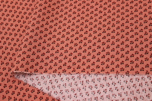 Импорт. хлопок "Дорит" цв.темно-лососевый, ш.1.5м, хлопок-100%, 100гр/м.кв