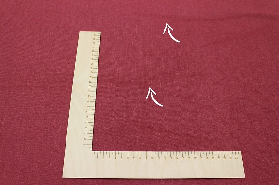 Мерный лоскут(ткань в отрезах) - Конопля с хлопком-диагональ цв.Винтажно-бордовый, СОРТ2, ш.1.4м,