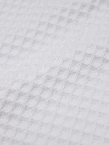 Вафельное премиум-полотно "Бохо" цв.белый, ш.1.5м, хлопок-100%, 240гр/м.кв