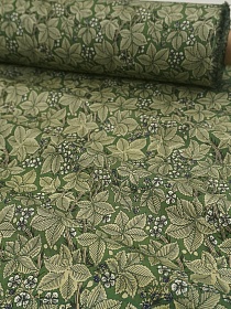 Перкаль Премиум (Digital) "Ежевичка" цв.зеленый, ш.1.45м, хл-100%, 140гр/м.кв