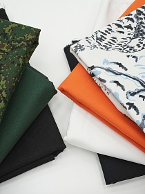 Комплект лоскута 1кг Саржа и палаточная ткань