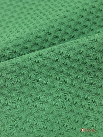 Вафельное премиум-полотно "Italy" цв.Светлый травяной, ш.1.44м, хлопок-100%, 240гр/м.кв