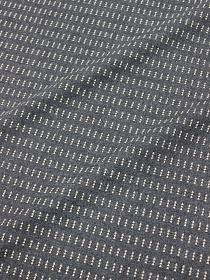 Теплый хлопок "Пирамидки - елочки" цв.т.серый меланж, ш.1.5м, хлопок-60%, пэ-40%, 160гр/м.кв