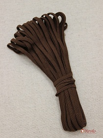 Резинка бельевая цв.Темно-коричневый, ш.4мм, 10м