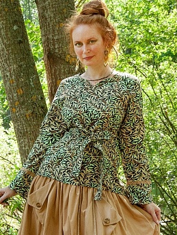 Комплект из микровельвета и импортного хлопка "Ивушка"