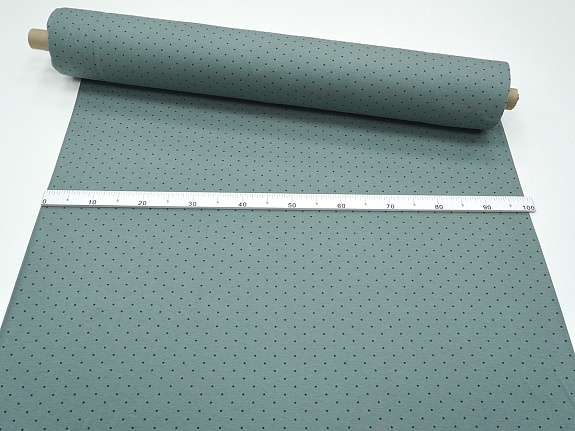 Трикотаж Кулир.гладь "Звездочки" цв.темно-голубая ель, ш.1.96м (0,98м*2), Карде, хлопок-100%,145гр/м.кв