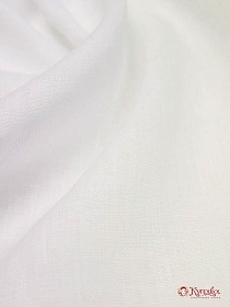Лен сорочечный с эффектом мятости цв.Белый (отбеленный), ш.1.45м, лен-100%, 125гр/м.кв