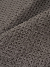 Вафельное премиум-полотно "Italy" цв.Темный туман, ш.1.5м, хлопок-100%, 240гр/м.кв