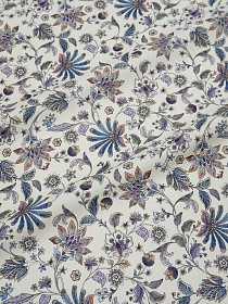 Плательная вискоза Цифр.печать "Дивный сад-день", ш.1.5м, вискоза-100%, 165гр/м.кв