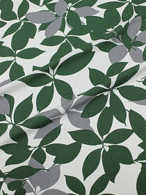 Мерный лоскут (ткань в отрезах)  Штапель "Крупная листва", ш.1.45м, вискоза-100%, 90гр/м.кв