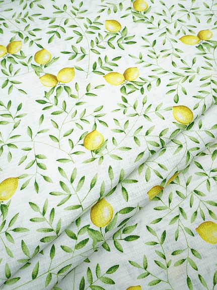 Вафельное полотно "Яркий лимон", ш.1.5м, хлопок-100%, 150гр/м.кв