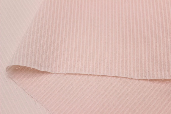 Фактурный хлопок "Полоски" цв.бледно-лососевый, ш.1.45м, батист, хлопок-100%, 60гр/м.кв