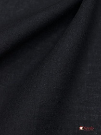 БРАК (цена снижена) Батист цв.Черный, ш.1.48м, хлопок-100%, 60гр/м.кв