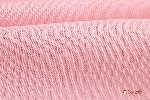 Полулен однотонный цв.Жемчужная роза, СОРТ2, ш.1.5м, лен-53%, хлопок-47%, 146гр/м.кв