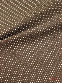 Импорт. хлопок "Пшено-4 на шоколадно-коричневом", ш.1.5м, хлопок-100%, 100гр/м.кв