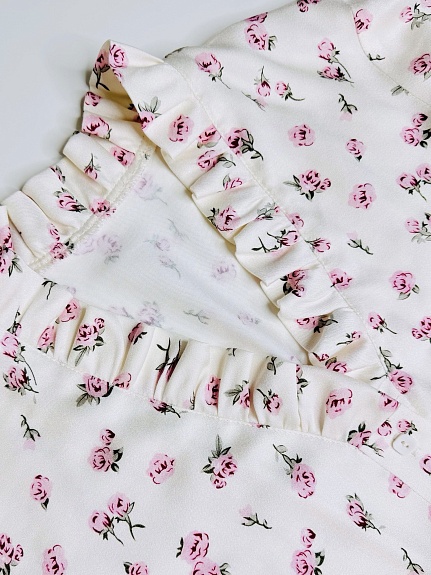 Блуза из Вискозного атласа "Воздушная нежность"