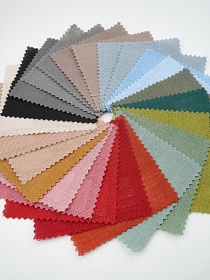 Комплект образцов "Полулён однотонный (176099)"  №1