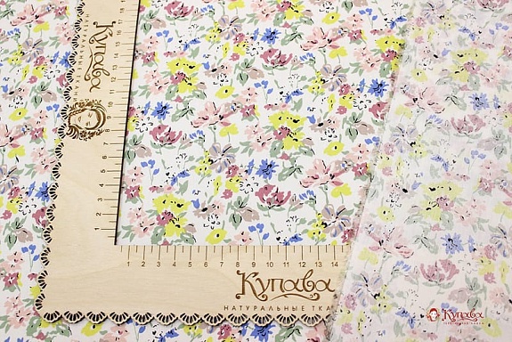 Штапель "Летний день", ш.1.43м, вискоза-100%, 100гр/м.кв