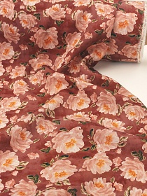 Штапель "Дымчатый пион", ш.1.45м, вискоза-100%, 90гр/м.кв