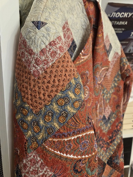 Пальто в технике пэчворк из перкали и импортного хлопка