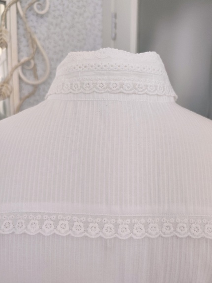 Рубашка из фактурного хлопка "Полоски"