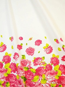 Рогожка Премиум "Нежность по кайме", (комп), ш.1.5м, хлопок-100%, 200гр/м.кв