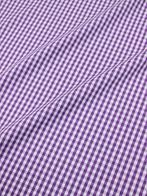 Перкаль пестротканый блузочно-сорочеч. "Мелкая клетка" цв.фиолетово-пурпурный/белый, ВИД2, ш.1.53м