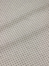 Полулен "Мелкий серый горох (3мм)" (на т.суровом), ш.1.5м. лен-30%, хлопок-70%, 140гр/м.кв